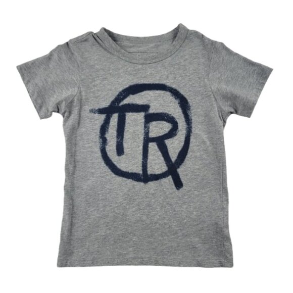 True Religion Gray Short Sleeve T-Shirt Size 5 Boys - Picture 1 of 8